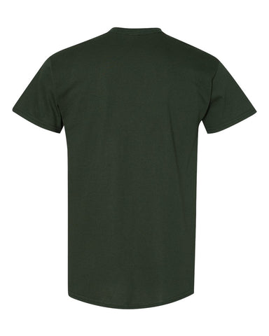 Gildan 5000 - Unisex Heavy Cotton™ T-Shirt - Forest Green - Back