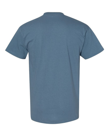 Gildan 5000 - Unisex Heavy Cotton™ T-Shirt - Indigo Blue - Back