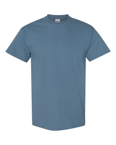 Gildan 5000 - Unisex Heavy Cotton™ T-Shirt - Indigo Blue - Front