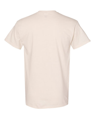 Gildan 5000 - Unisex Heavy Cotton™ T-Shirt - Natural - Back