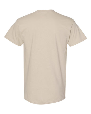 Gildan 5000 - Unisex Heavy Cotton™ T-Shirt - Sand - Back