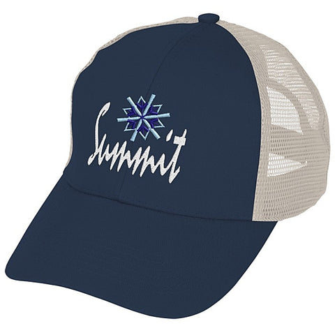 Mesh Back Cap - 24 hr - Navy / Light Khaki