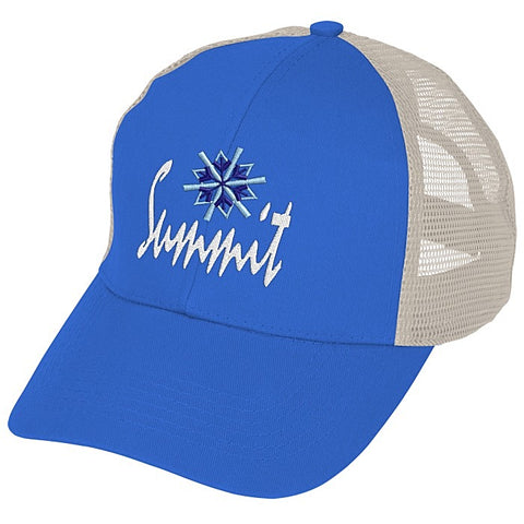 Mesh Back Cap - 24 hr - Royal Blue / Light Khaki