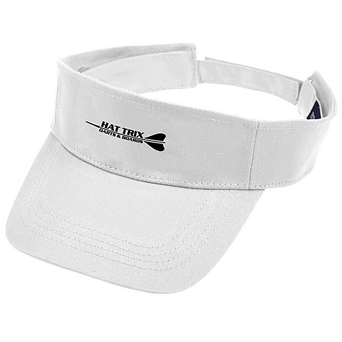 Cotton Twill Lightweight Visor - White