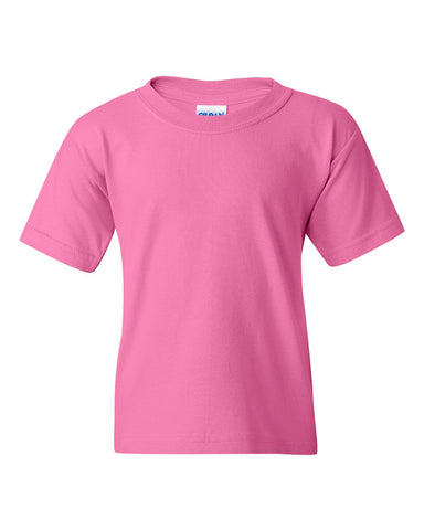 Gildan 5000B - Youth Heavy Cotton™ T-Shirt - Azalea - Front