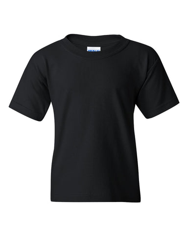 Gildan 5000B - Youth Heavy Cotton™ T-Shirt - Black - Front