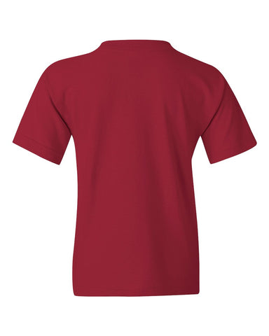 Gildan 5000B - Youth Heavy Cotton™ T-Shirt - Cardinal - Back