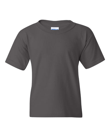 Gildan 5000B - Youth Heavy Cotton™ T-Shirt - Charcoal - Front