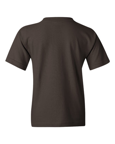 Gildan 5000B - Youth Heavy Cotton™ T-Shirt - Dark Chocolate - Back