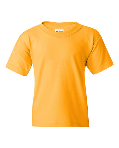 Gildan 5000B - Youth Heavy Cotton™ T-Shirt - Gold - Front