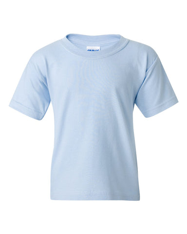 Gildan 5000B - Youth Heavy Cotton™ T-Shirt - Light Blue - Front