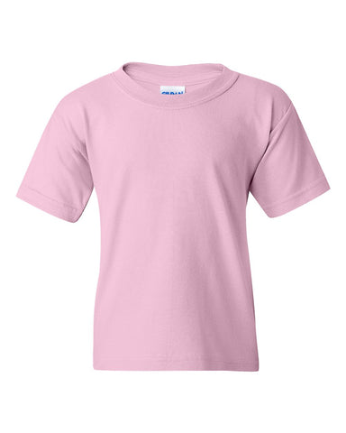 Gildan 5000B - Youth Heavy Cotton™ T-Shirt - Light Pink - Front
