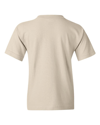 Gildan 5000B - Youth Heavy Cotton™ T-Shirt - Natural - Back