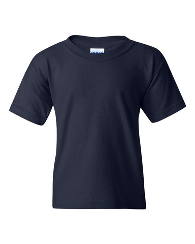Gildan 5000B - Youth Heavy Cotton™ T-Shirt - Navy - Front