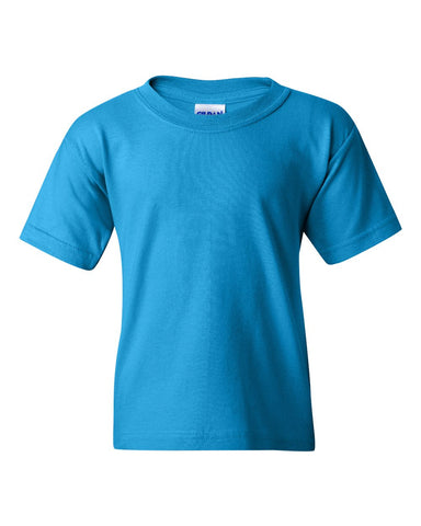Gildan 5000B - Youth Heavy Cotton™ T-Shirt - Sapphire - Front