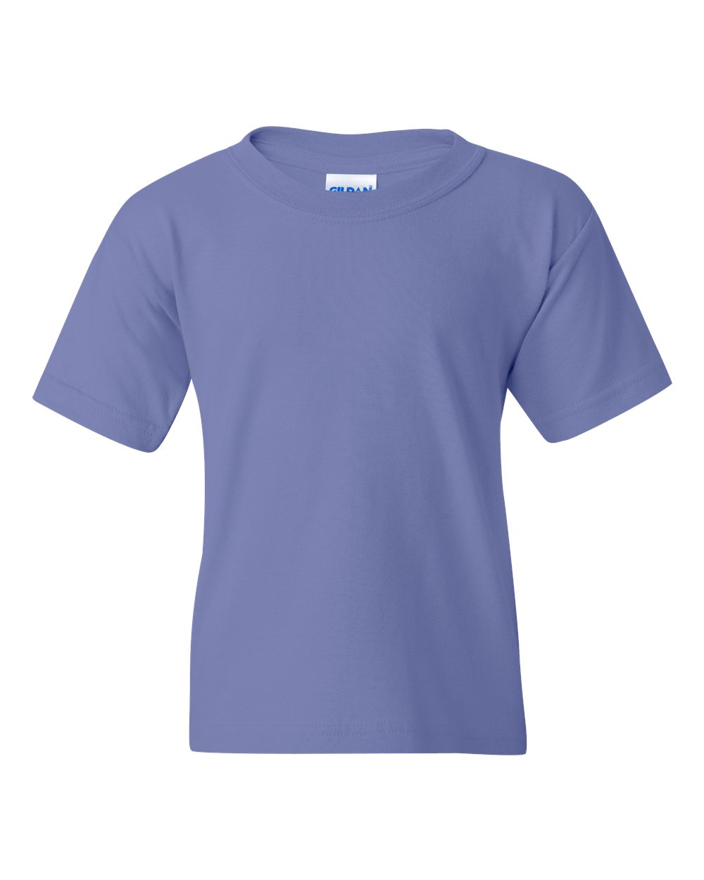 Gildan 5000B - Youth Heavy Cotton™ T-Shirt - Violet - Front