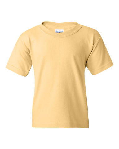 Gildan 5000B - Youth Heavy Cotton™ T-Shirt - Yellow Haze - Front
