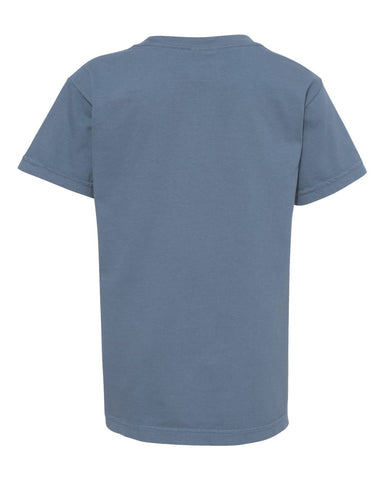 Comfort Colors 9018 - Youth Garment-Dyed Heavyweight T-Shirt - Blue Jean - Back