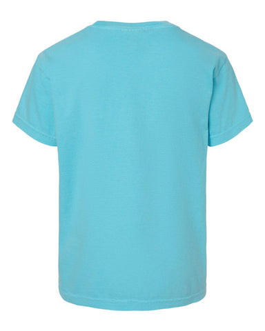 Comfort Colors 9018 - Youth Garment-Dyed Heavyweight T-Shirt - Lagoon - Back