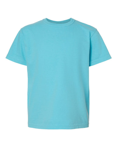 Comfort Colors 9018 - Youth Garment-Dyed Heavyweight T-Shirt - Lagoon - Front