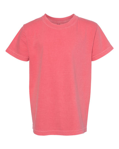 Comfort Colors 9018 - Youth Garment-Dyed Heavyweight T-Shirt - Watermelon - Front