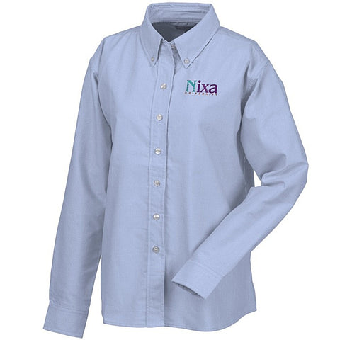 Blue Generation Long Sleeve Oxford - Ladies' - Solid - Oxford Blue