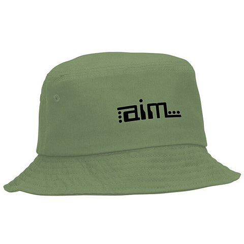 Short Brimmed Bucket Hat - Olive