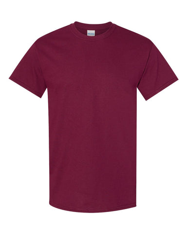 Gildan 5000 - Unisex Heavy Cotton™ T-Shirt - Maroon - Front