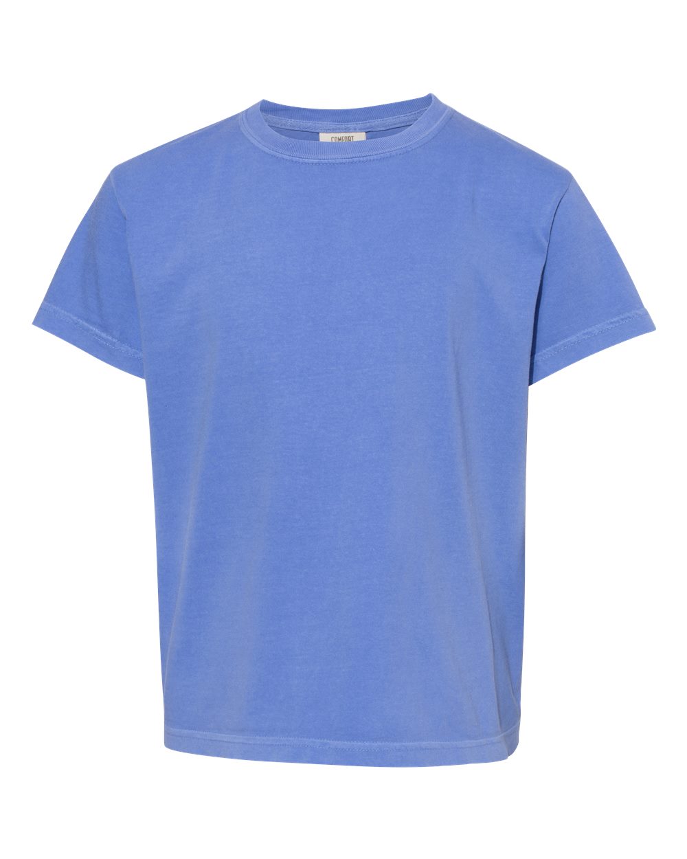 Comfort Colors 9018 - Youth Garment-Dyed Heavyweight T-Shirt - Flo Blue - Front