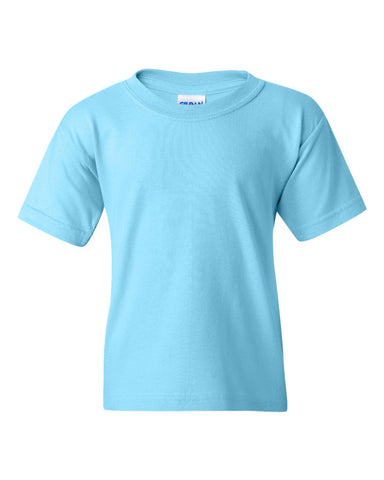 Gildan 5000B - Youth Heavy Cotton™ T-Shirt - Sky - Front