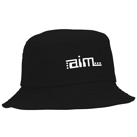 Short Brimmed Bucket Hat - Black