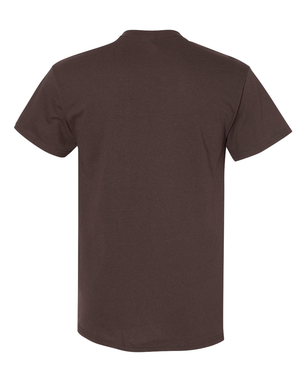 Gildan 5000 - Unisex Heavy Cotton™ T-Shirt - Dark Chocolate - Back