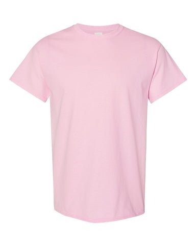 Gildan 5000 - Unisex Heavy Cotton™ T-Shirt - Light Pink - Front