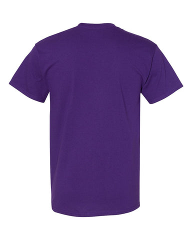 Gildan 5000 - Unisex Heavy Cotton™ T-Shirt - Purple - Back