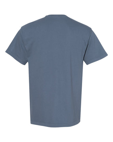 Comfort Colors 1717 - Unisex Garment-Dyed Heavyweight T-Shirt - Blue Jean - Back