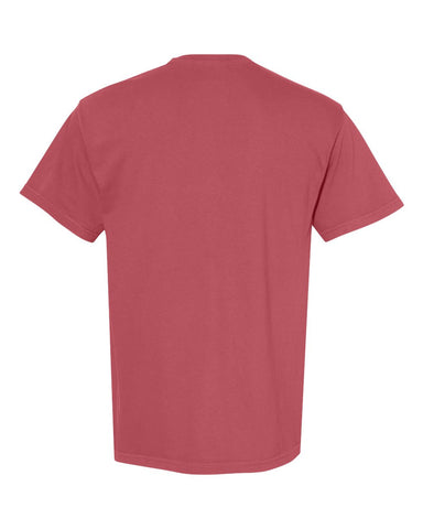 Comfort Colors 1717 - Unisex Garment-Dyed Heavyweight T-Shirt - Crimson - Back