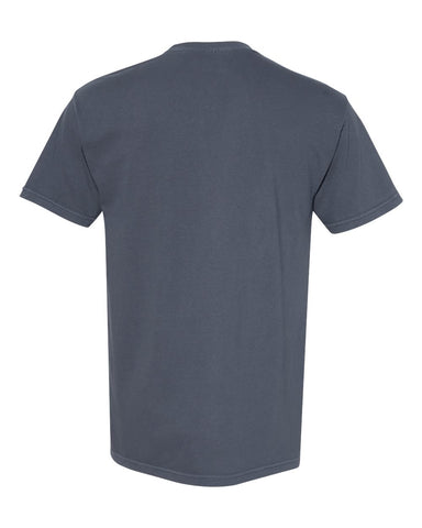 Comfort Colors 1717 - Unisex Garment-Dyed Heavyweight T-Shirt - Denim - Back