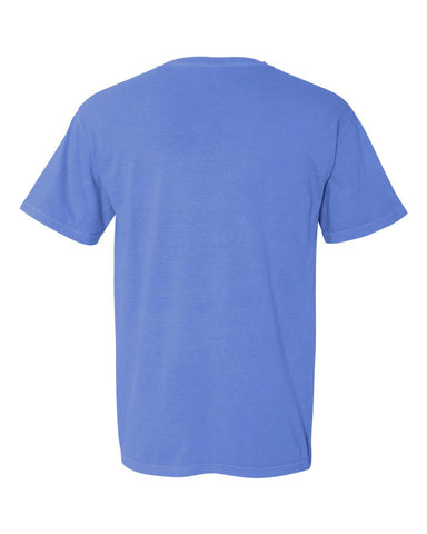 Comfort Colors 1717 - Unisex Garment-Dyed Heavyweight T-Shirt - Flo Blue - Back