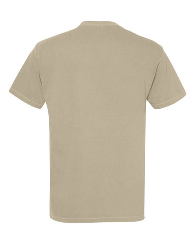 Comfort Colors 1717 - Unisex Garment-Dyed Heavyweight T-Shirt - Khaki - Back