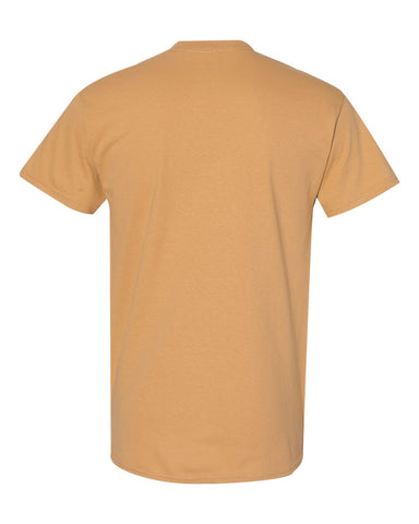 Gildan 5000 - Unisex Heavy Cotton™ T-Shirt - Old Gold - Back