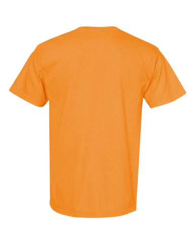 Comfort Colors 1717 - Unisex Garment-Dyed Heavyweight T-Shirt - Bright Orange - Back