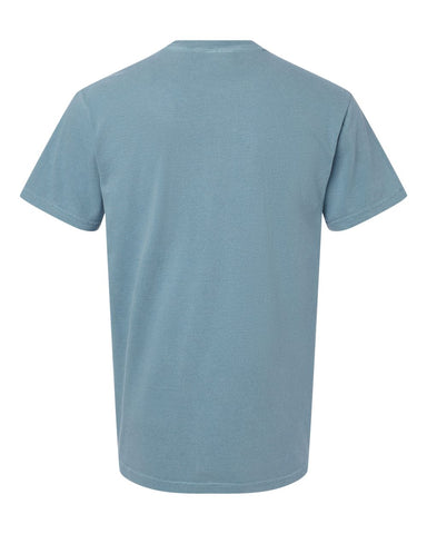 Comfort Colors 1717 - Unisex Garment-Dyed Heavyweight T-Shirt - Ice Blue - Back