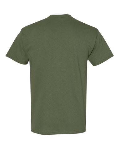 Gildan 5000B - Youth Heavy Cotton™ T-Shirt - Military Green - Back