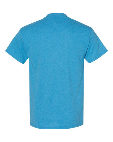 Gildan 5000 - Unisex Heavy Cotton™ T-Shirt - Heather Sapphire - Back