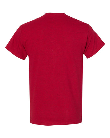 Gildan 5000 - Unisex Heavy Cotton™ T-Shirt - Antique Cherry Red - Back