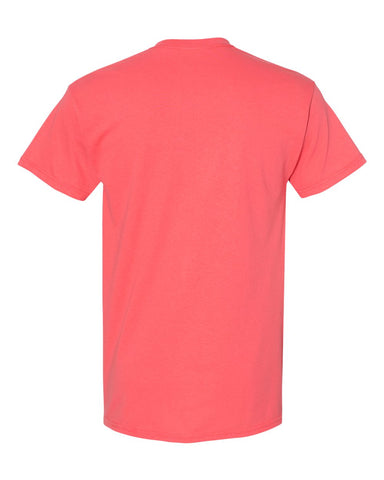 Gildan 5000 - Unisex Heavy Cotton™ T-Shirt - Coral Silk - Back
