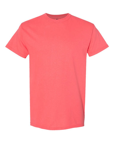 Gildan 5000 - Unisex Heavy Cotton™ T-Shirt - Coral Silk - Front