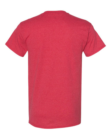 Gildan 5000 - Unisex Heavy Cotton™ T-Shirt - Heather Red - Back