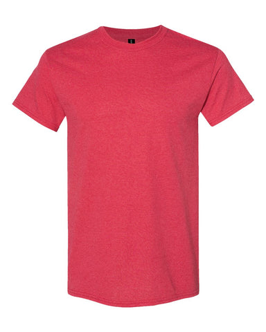 Gildan 5000 - Unisex Heavy Cotton™ T-Shirt - Heather Red - Front