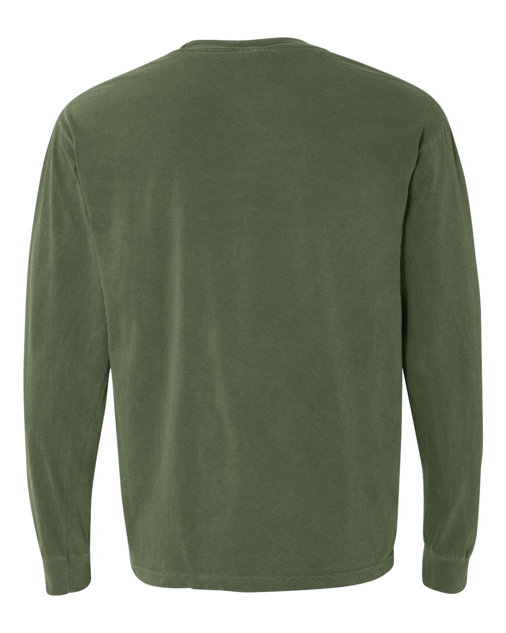 Comfort Colors 6014 - Unisex Garment-Dyed Heavyweight Long Sleeve T-Shirt - Hemp - Back